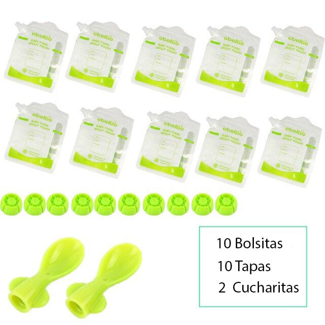 Bolsitas Ecológicas y Cucharitas Reutilizables Para Set de Envasado