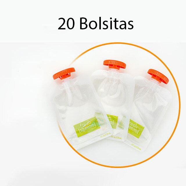 Bolsitas Ecológicas y Cucharitas Reutilizables Para Set de Envasado