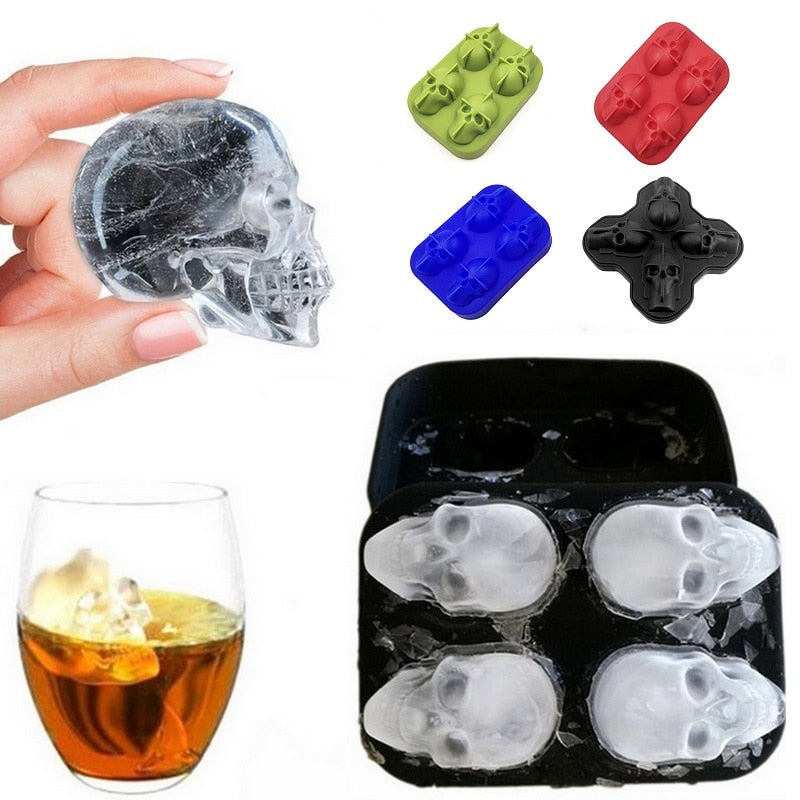 Molde Calavera para Hielo